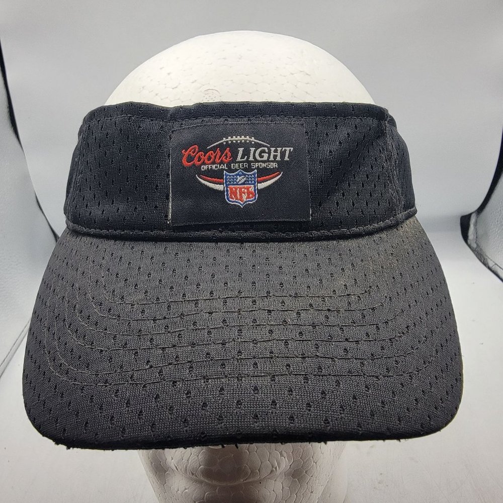 Coors Light Beer NFL Football Official Beer Sponsor Black Golf Sun Visor